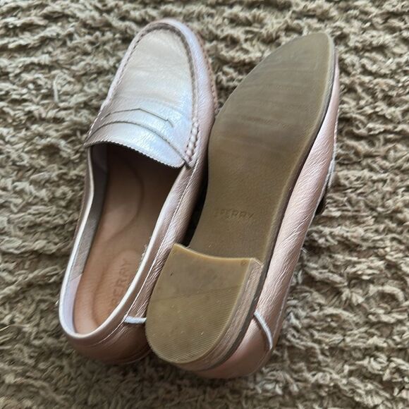 Sperry | Top Sider Rose Gold Seaport Slip On Penny Loafers | 9 - Picture 10 of 10